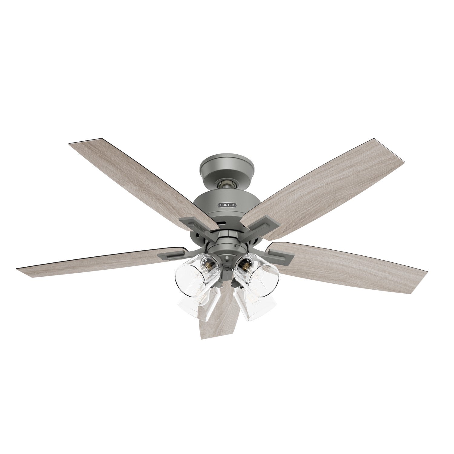 Hunter - 52431 - 52" Ceiling Fan - Gatlinburg - Matte Silver
