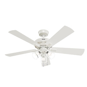 Hunter - 52535 - 52" Ceiling Fan - Crestfield - Fresh White