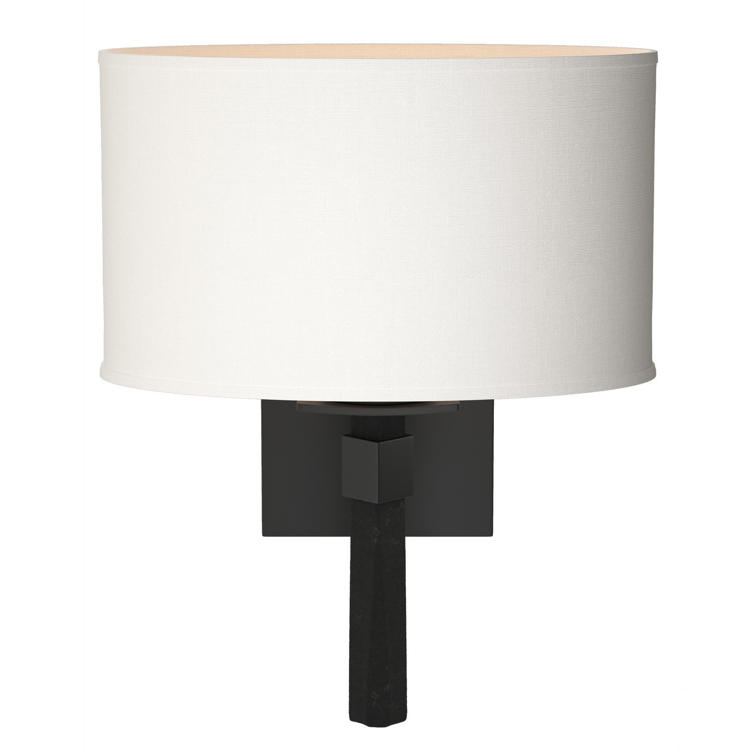 Hubbardton Forge - 204810-SKT-10-SF1195 - Beacon Hall Oval Drum Shade Sconce - Beacon Hall - Black