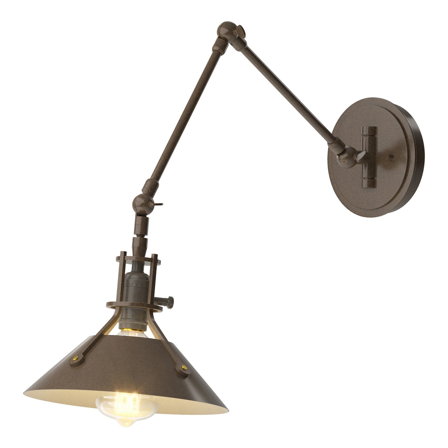 Hubbardton Forge - 209320-SKT-05-05 - Henry Sconce - Henry - Bronze