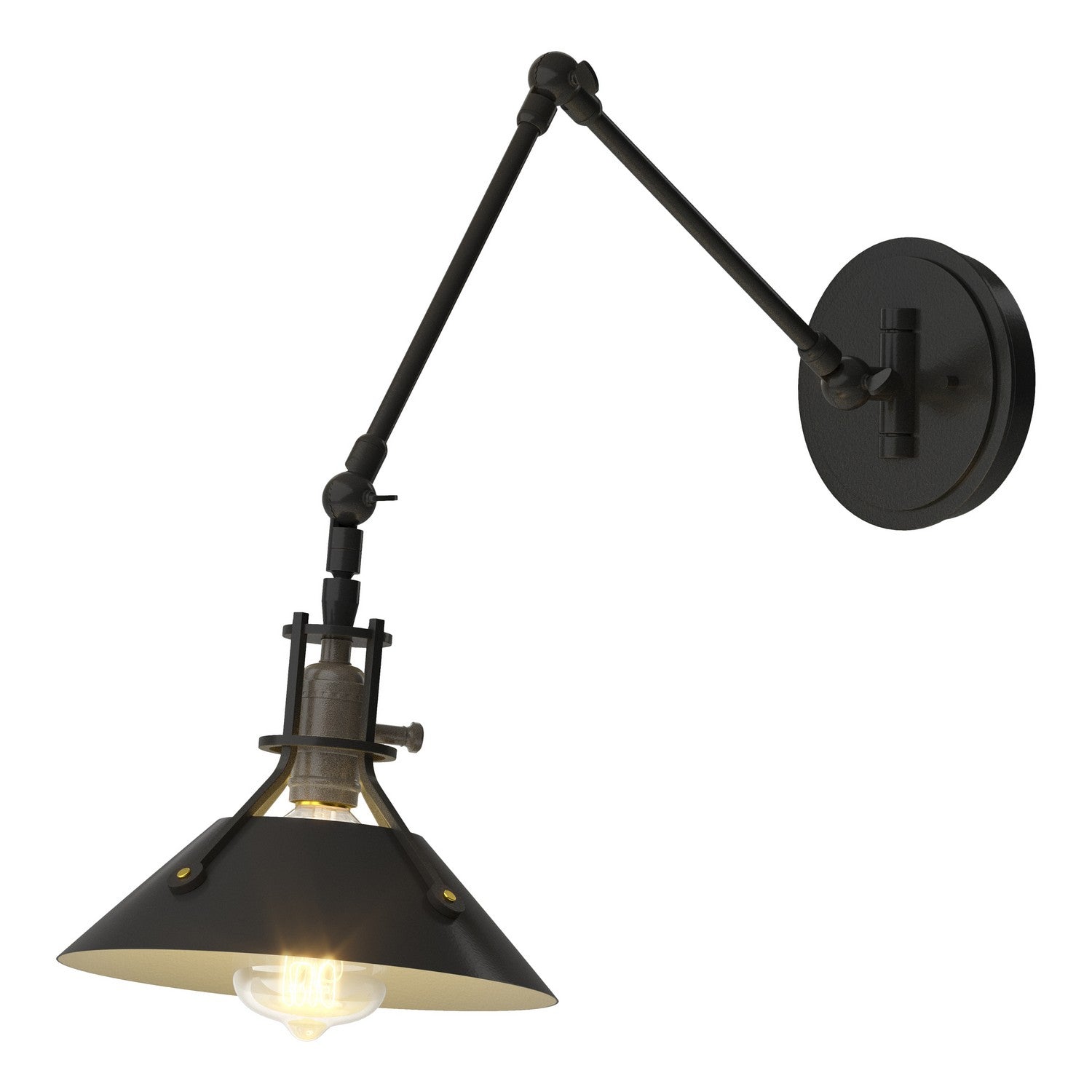 Hubbardton Forge - 209320-SKT-10-10 - Henry Sconce - Henry - Black