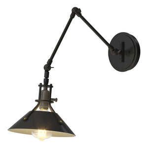 Hubbardton Forge - 209320-SKT-10-10 - One Light Wall Sconce - Henry - Black