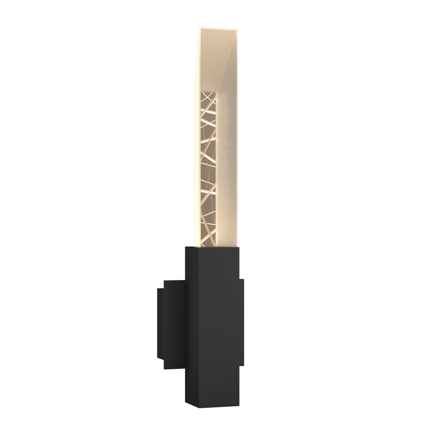 Hubbardton Forge - 302620-SKT-80-ZM0618 - Refraction Outdoor Sconce - Refraction - Coastal Black