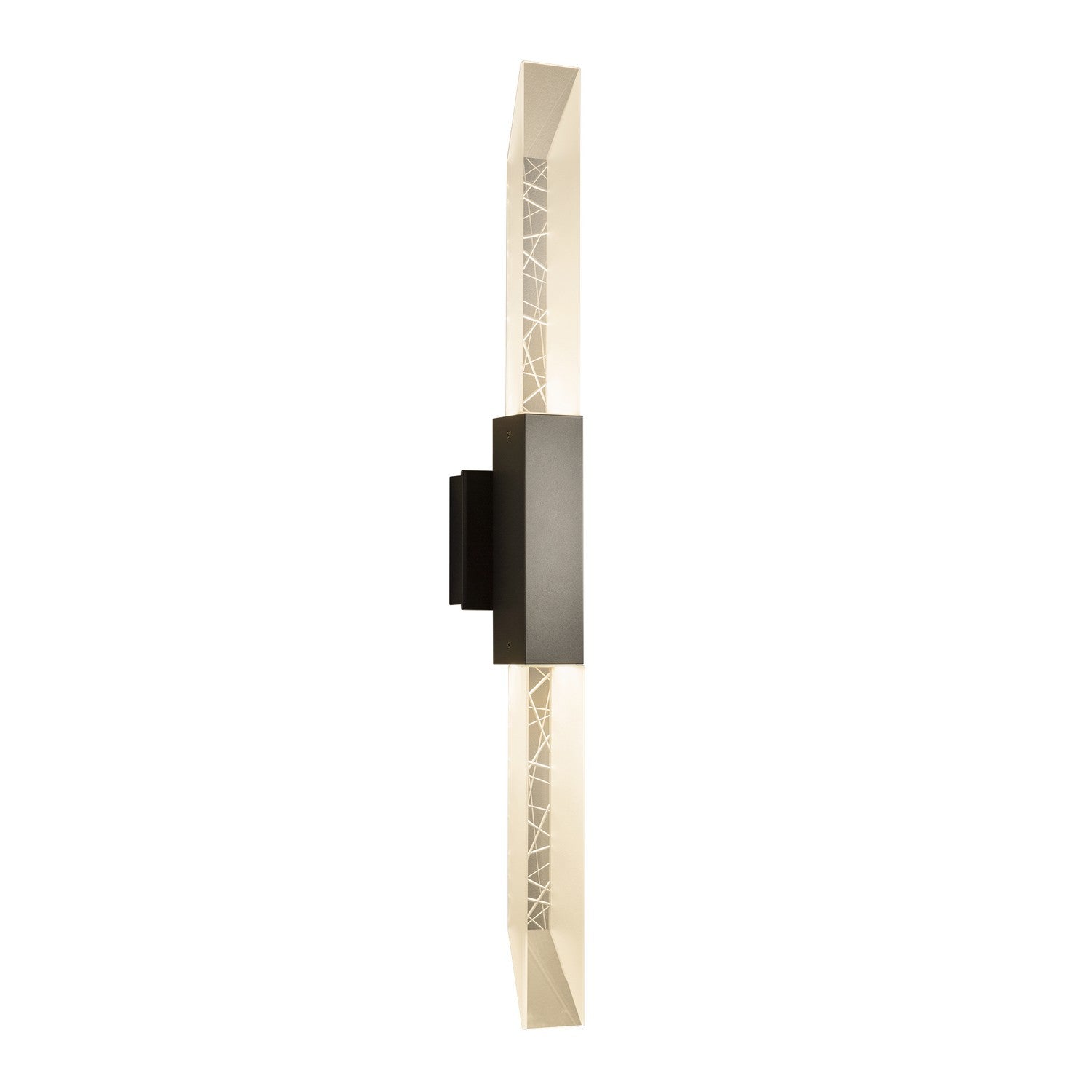 Hubbardton Forge - 302623-SKT-77-ZM0618 - Two Light Outdoor Wall Sconce - Refraction - Coastal Dark Smoke