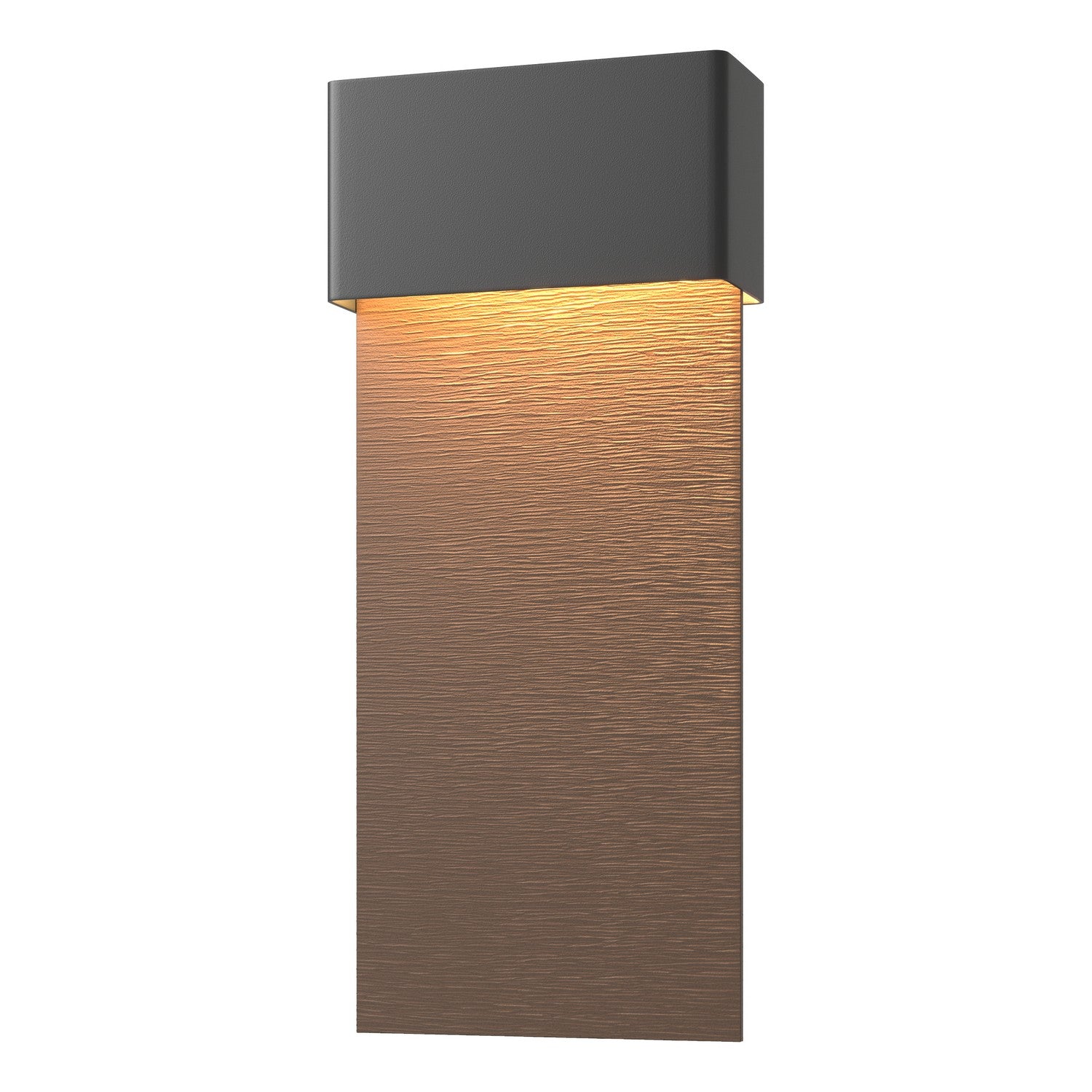 Hubbardton Forge - 302632-LED-80-75 - Stratum Large Dark Sky Friendly LED Outdoor Sconce - Stratum - Coastal Black