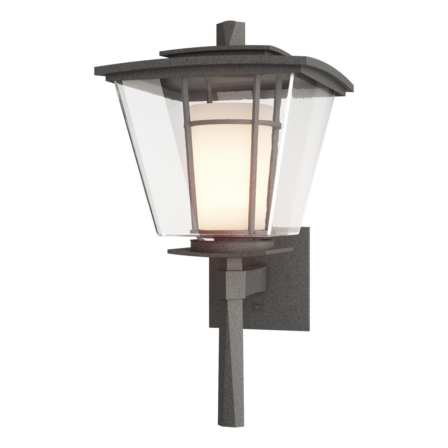 Hubbardton Forge - 304815-SKT-20-ZU0295 - One Light Outdoor Wall Sconce - Beacon Hall - Coastal Natural Iron