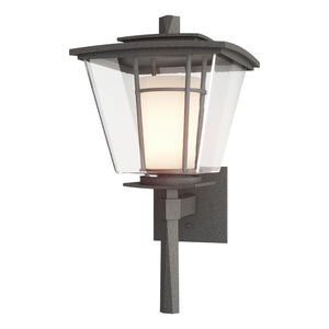 Hubbardton Forge - 304815-SKT-20-ZU0295 - One Light Outdoor Wall Sconce - Beacon Hall - Coastal Natural Iron