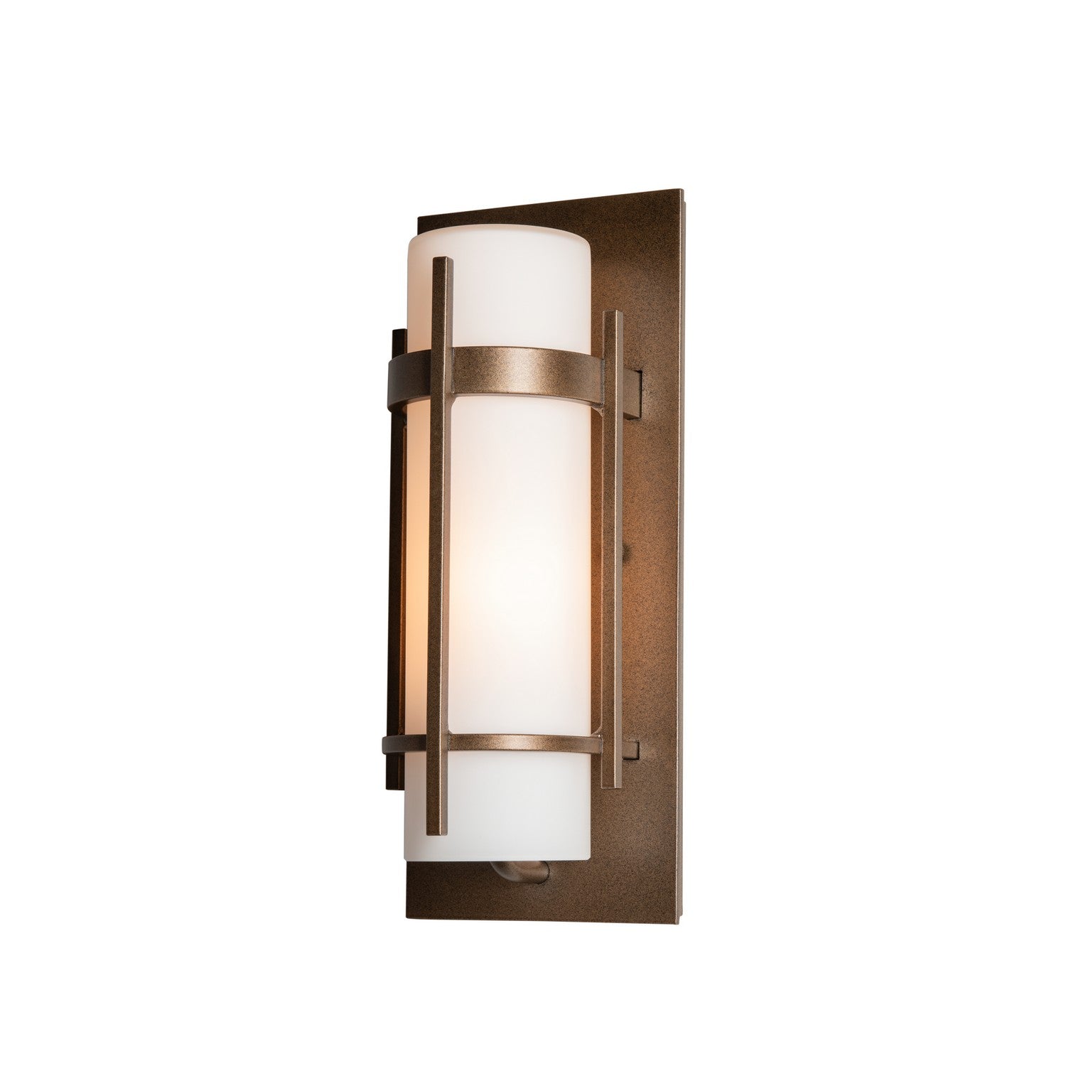 Hubbardton Forge - 305892-SKT-75-GG0066 - Banded Small Outdoor Sconce - Banded - Coastal Bronze
