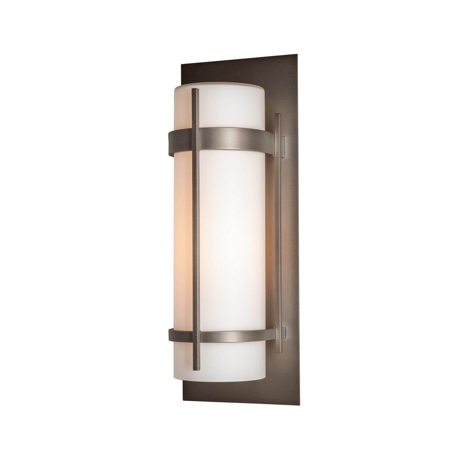 Hubbardton Forge - 305894-SKT-77-GG0037 - Banded Large Outdoor Sconce - Banded - Coastal Dark Smoke