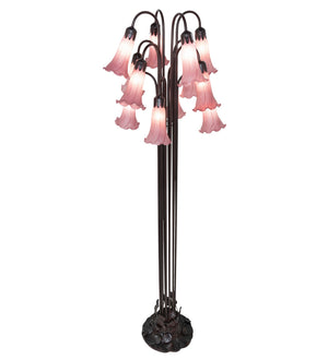 Meyda Tiffany - 15975 - 12 Light Floor Lamp - Lavender - Mahogany Bronze