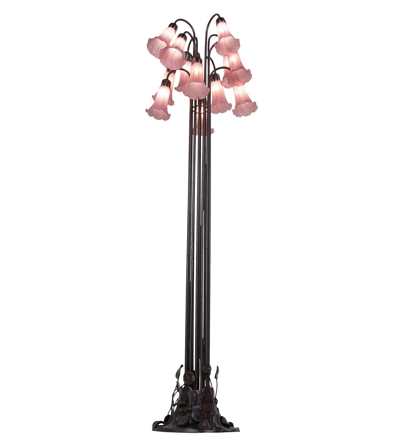 Meyda Tiffany - 15975 - 12 Light Floor Lamp - Lavender - Mahogany Bronze