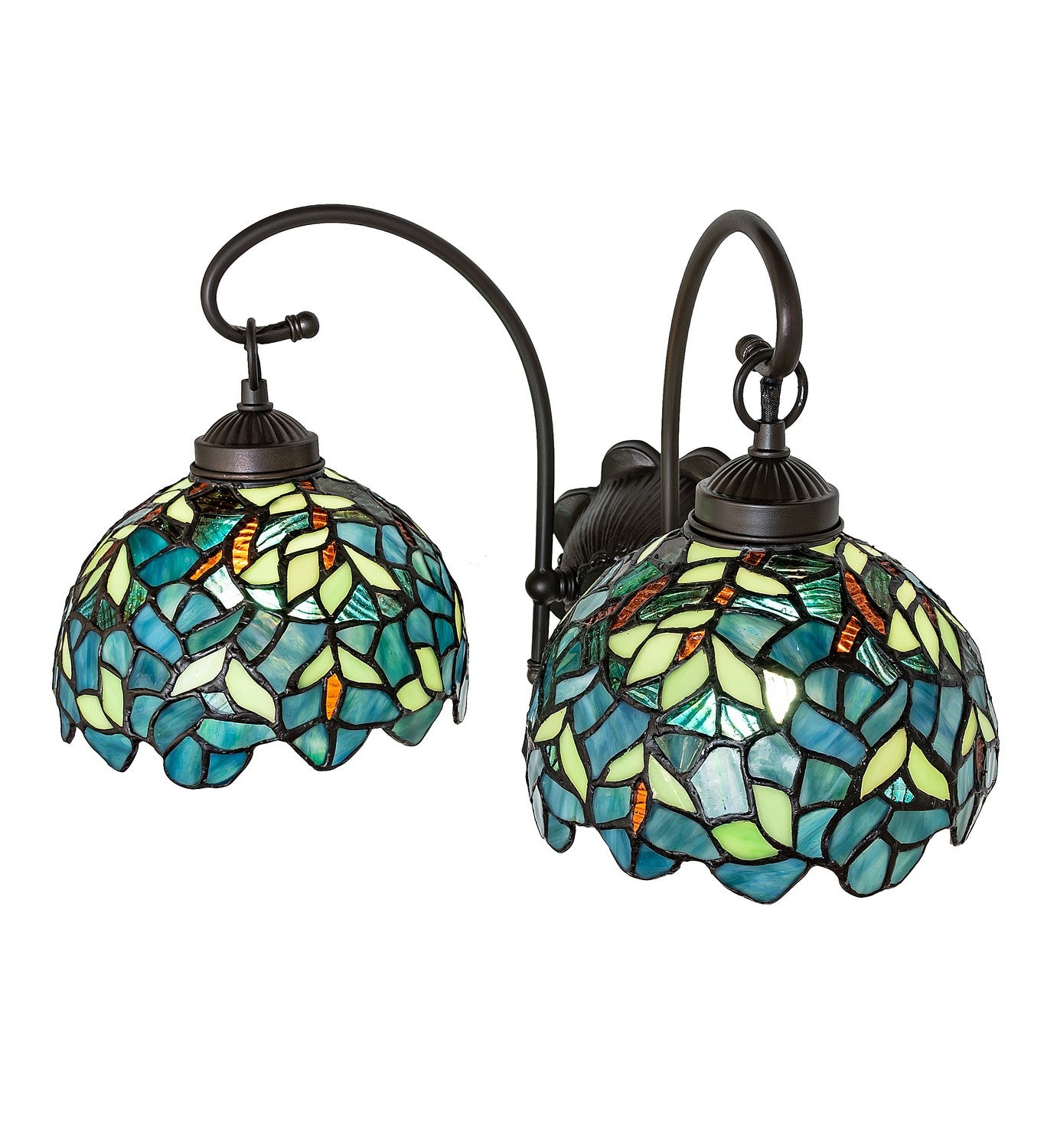 Meyda Tiffany - 244821 - Two Light Wall Sconce - Nightfall Wisteria