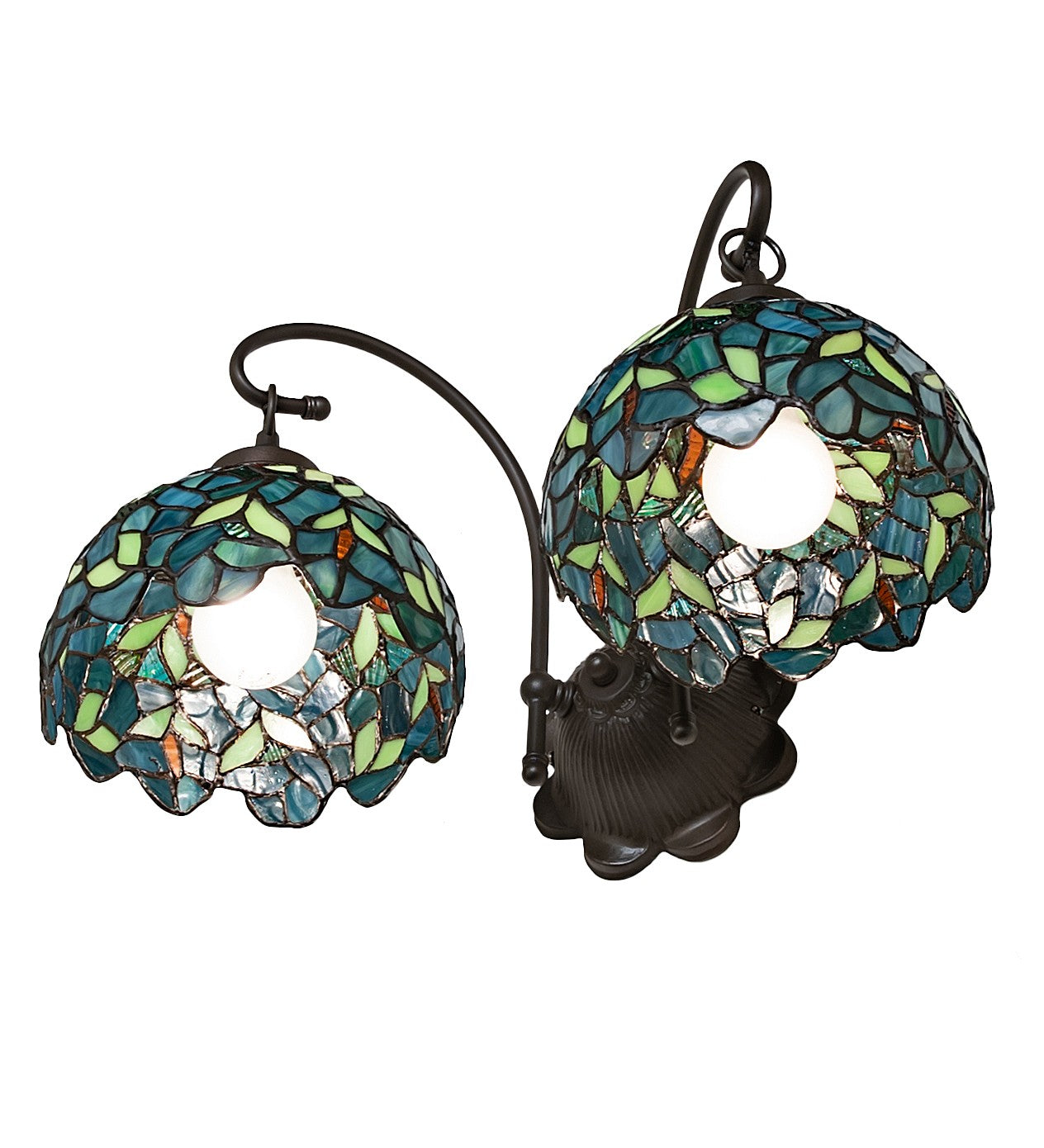 Meyda Tiffany - 244821 - Two Light Wall Sconce - Nightfall Wisteria