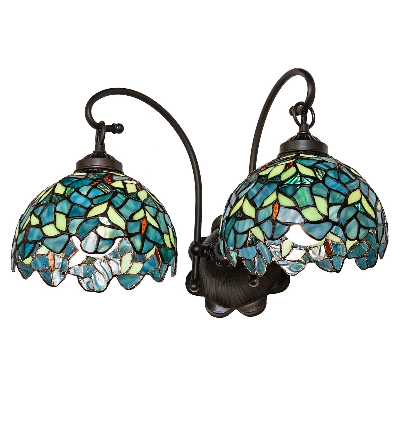 Meyda Tiffany - 244821 - Two Light Wall Sconce - Nightfall Wisteria