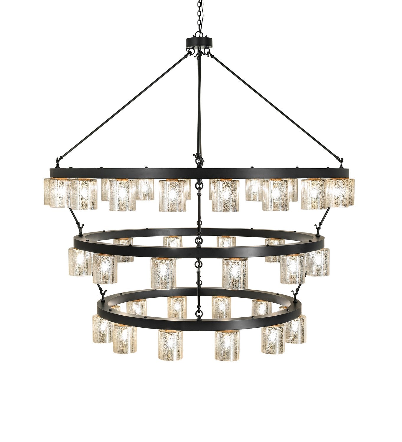 Meyda Tiffany - 255211 - LED Chandelier - Loxley - Blackwash