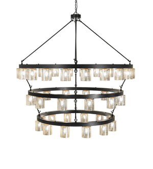 Meyda Tiffany - 255211 - LED Chandelier - Loxley - Blackwash