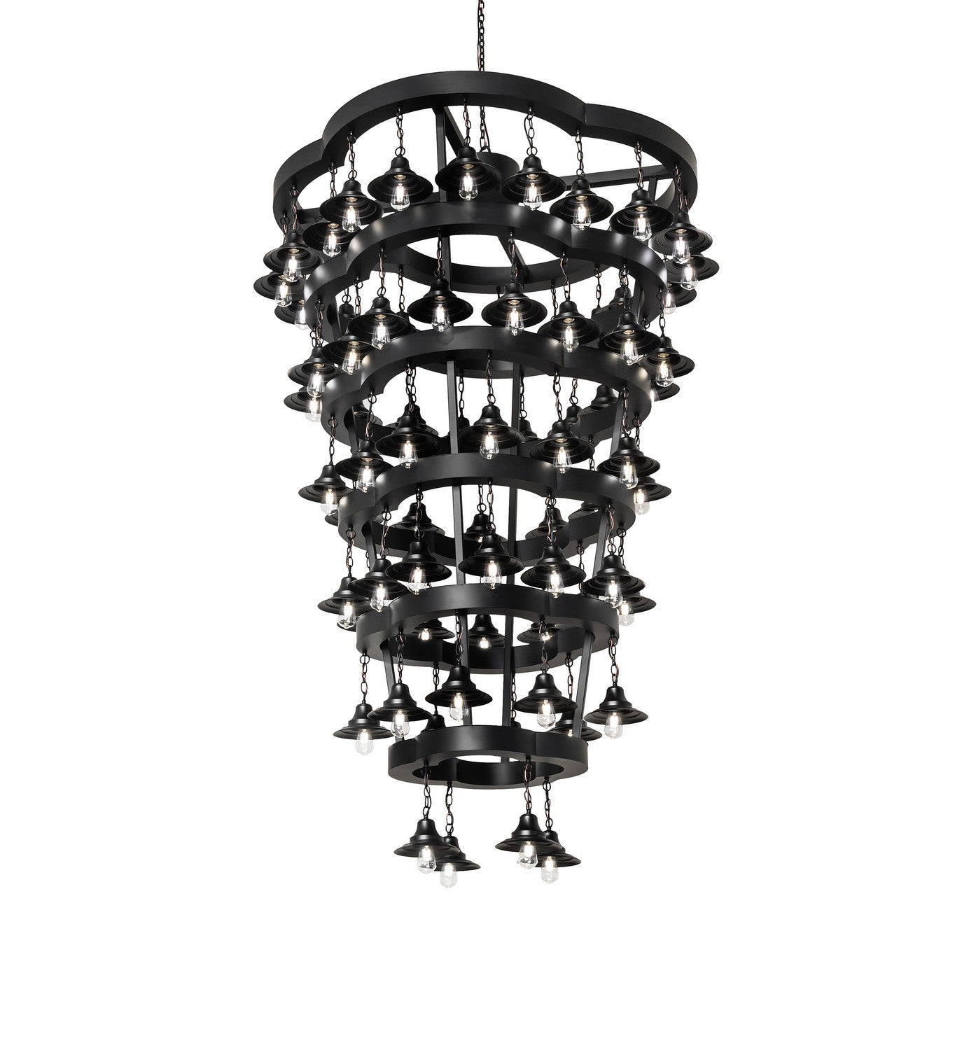 Meyda Tiffany - 257009 - LED Chandelier - Cretella - Solar Black