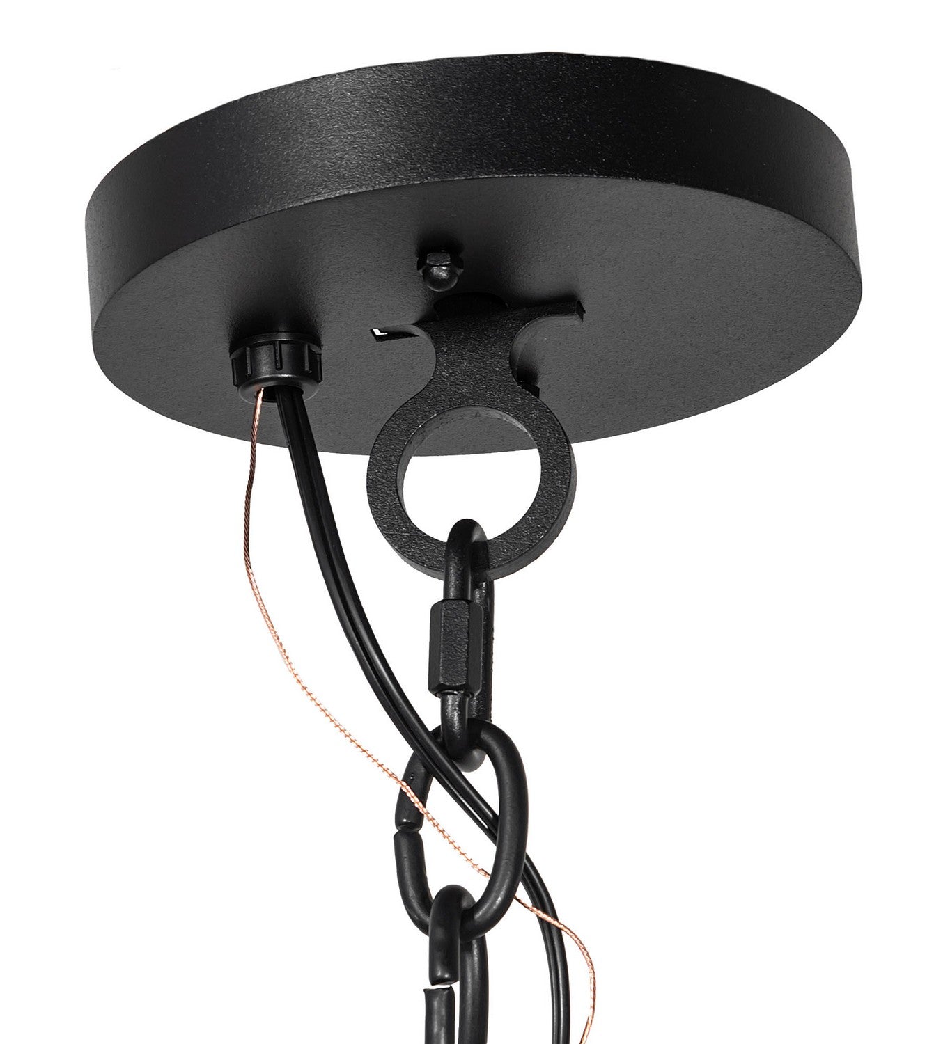 Meyda Tiffany - 259963 - Six Light Chandelier - Rutland - Textured Black