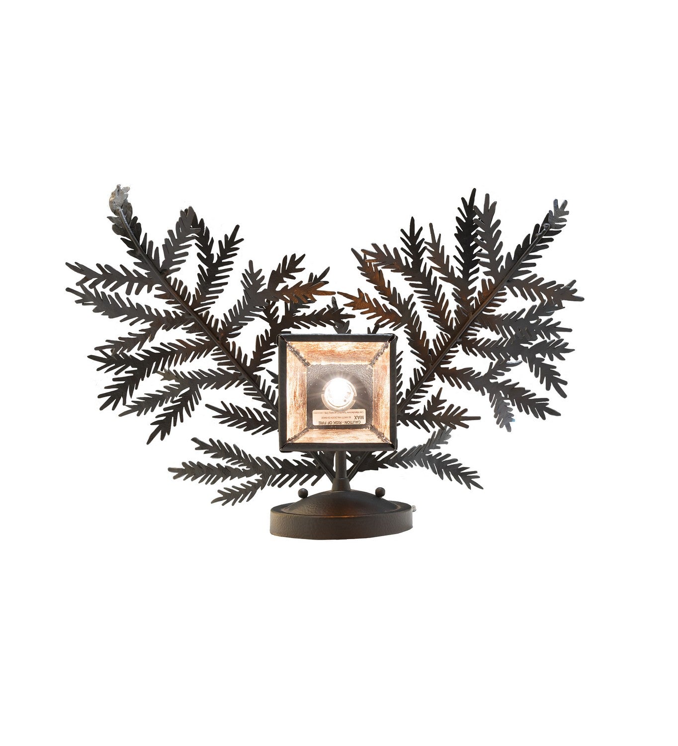 Meyda Tiffany - 261861 - One Light Wall Sconce - Pine Branch - Black Satin Wrought Iron