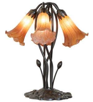 Meyda Tiffany - 262218 - Five Light Table Lamp - Amber - Mahogany Bronze