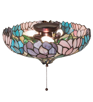 Meyda Tiffany - 263352 - Three Light Fan Light Fixture - Wisteria