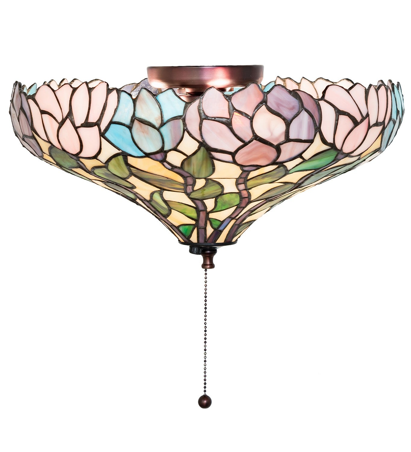 Meyda Tiffany - 263352 - Three Light Fan Light Fixture - Wisteria