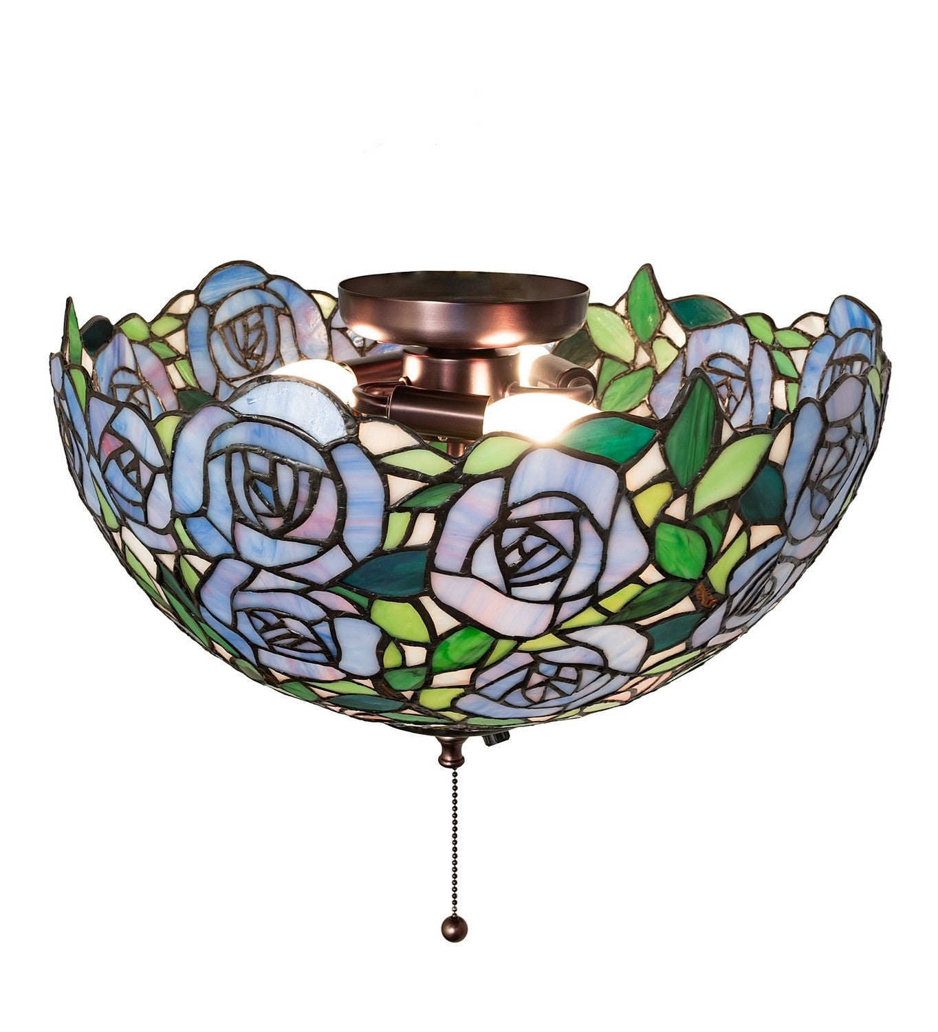 Meyda Tiffany - 263930 - Three Light Wall Sconce - Rosebush - Mahogany Bronze