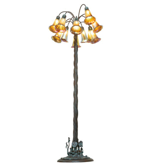 Meyda Tiffany - 264644 - 12 Light Floor Lamp - Amber - Weathered Bronze