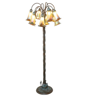 Meyda Tiffany - 264644 - 12 Light Floor Lamp - Amber - Weathered Bronze