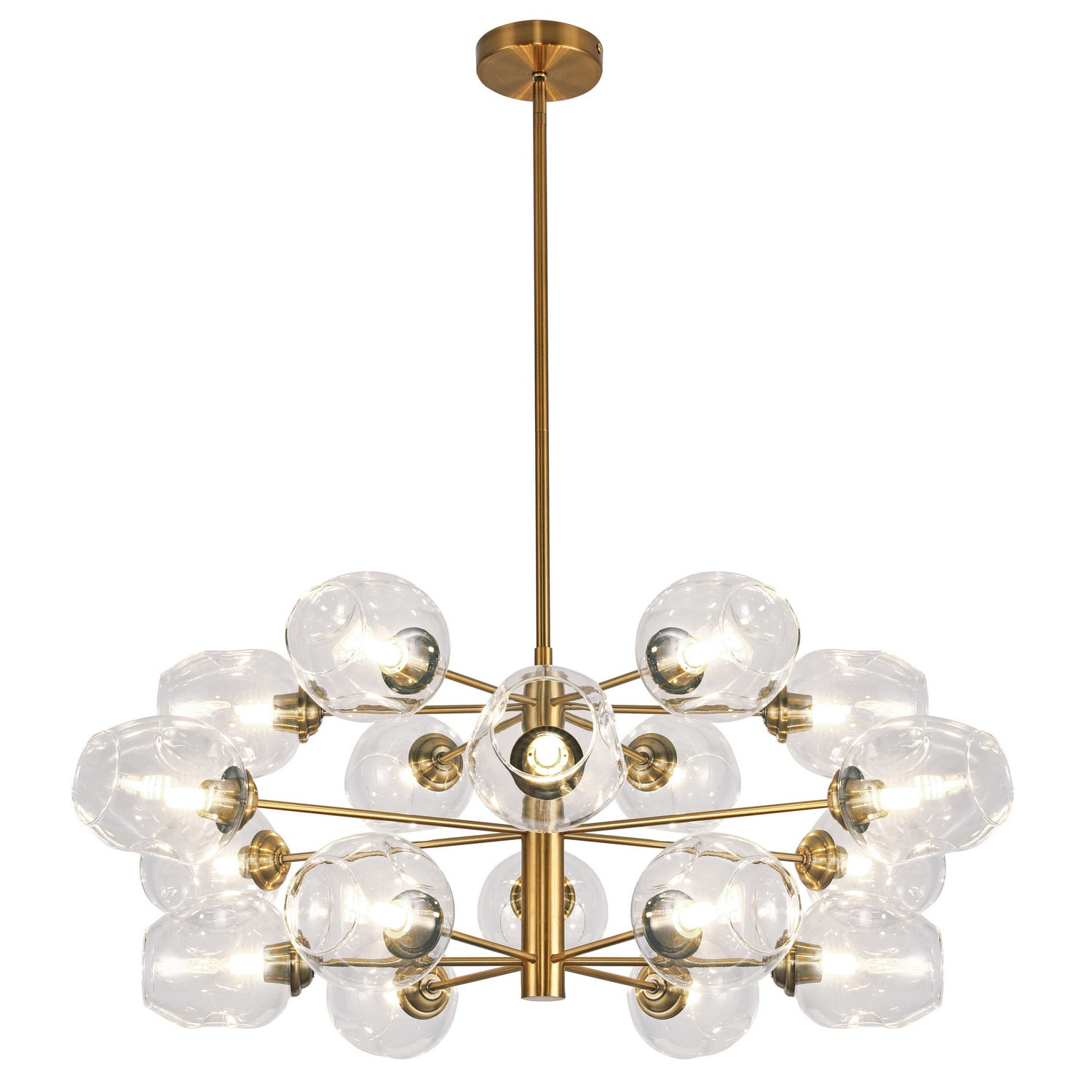 Dainolite Ltd - ABI-3318C-VB-CLR - 18 Light Chandelier - Abii - Vintage Bronze