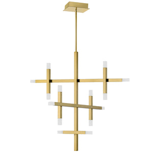 Dainolite Ltd - ACS-3656C-AGB-FR - LED Chandelier - Acasia - Aged Brass