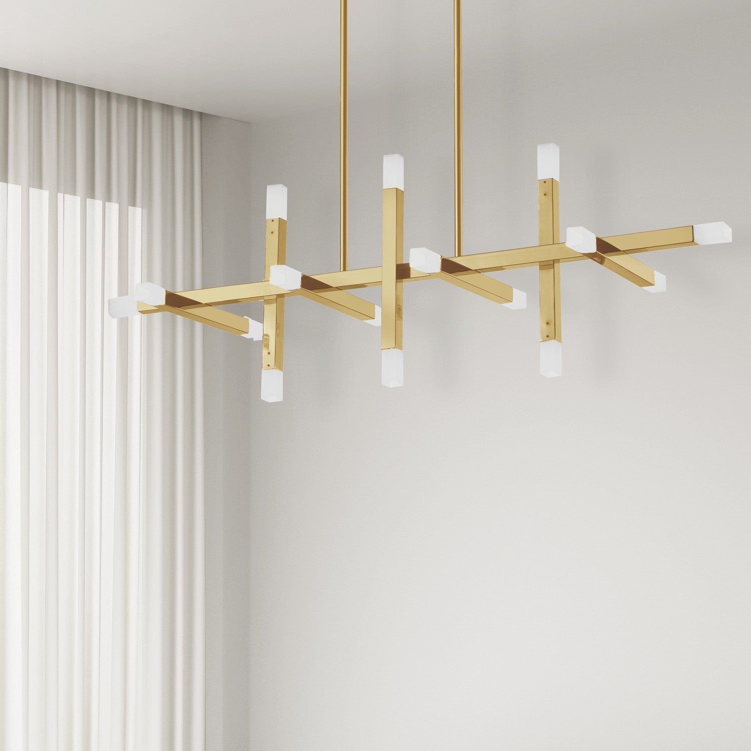 Dainolite Ltd - ACS-4064HC-AGB-FR - LED Chandelier - Acasia - Aged Brass