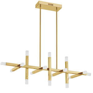 Dainolite Ltd - ACS-4064HC-AGB-FR - LED Chandelier - Acasia - Aged Brass