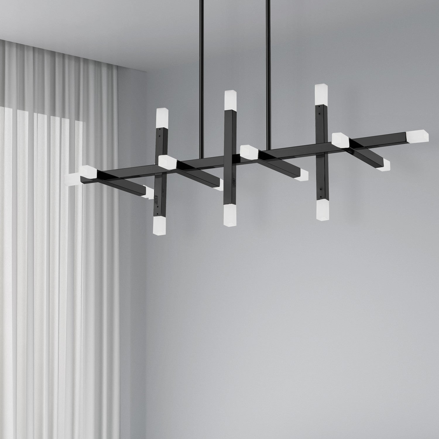 Dainolite Ltd - ACS-4064HC-MB-FR - LED Chandelier - Acasia - Matte Black