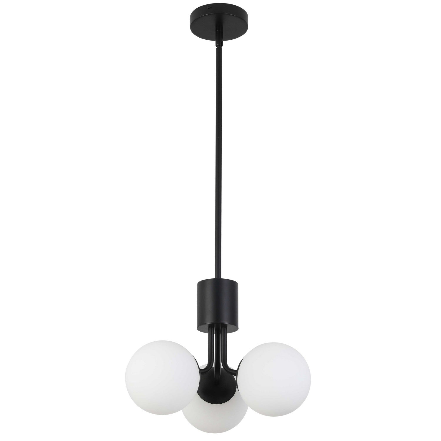 Dainolite Ltd - AMA-153P-MB - Three Light Chandelier - Amanda - Matte Black