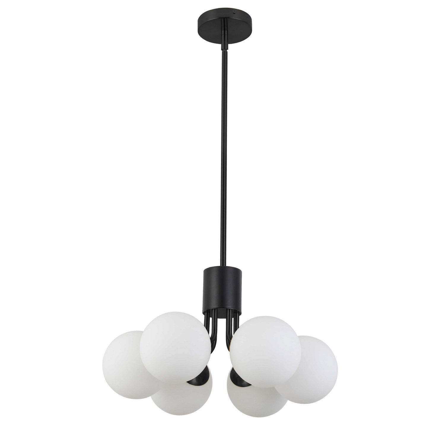 Dainolite Ltd - AMA-186P-MB - Six Light Pendant - Amanda - Matte Black