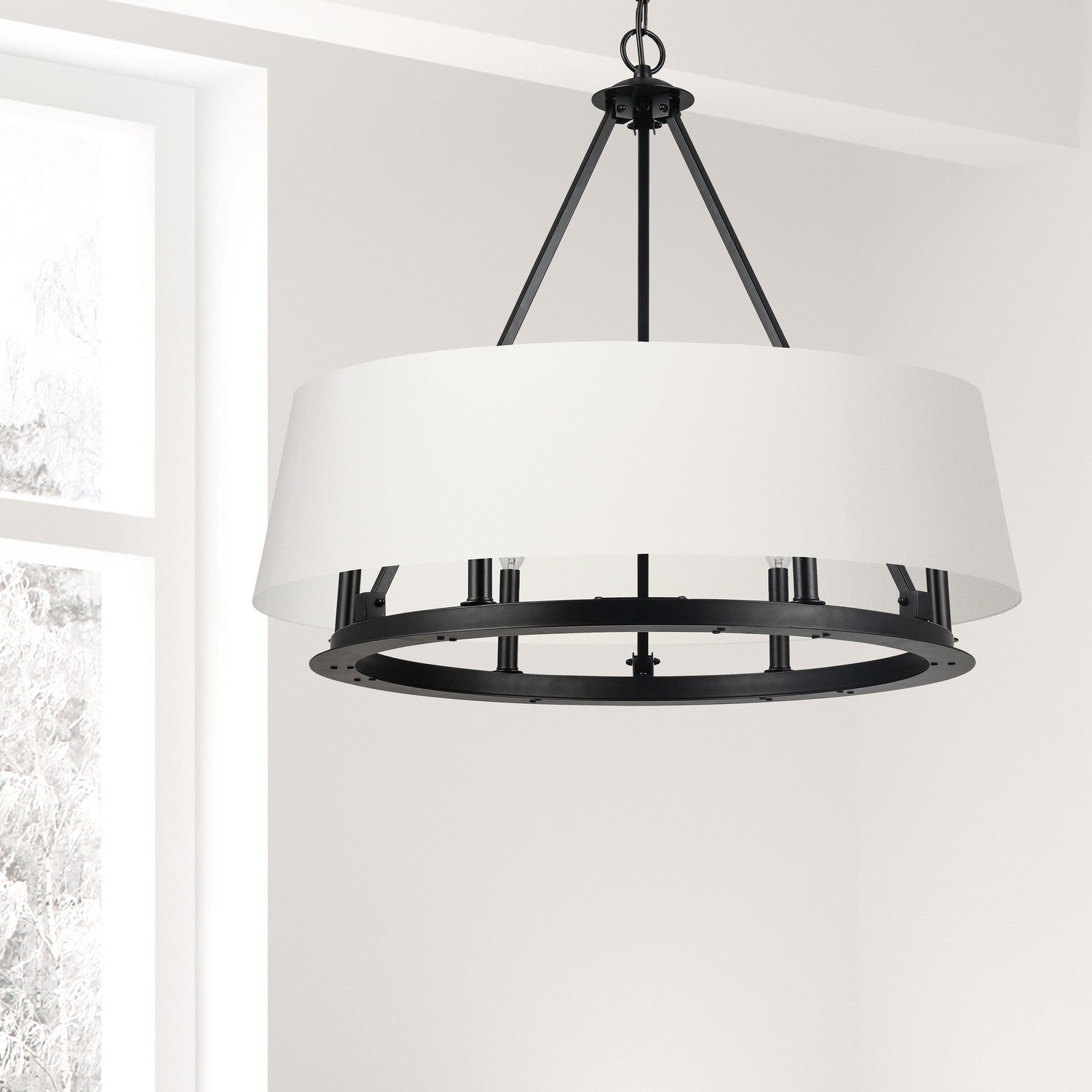 Dainolite Ltd - CLB-296C-MB-790 - Six Light Chandelier - Colby - Matte Black