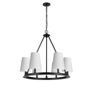 Dainolite Ltd - CLB-306C-MB-790 - Six Light Chandelier - Colby - Matte Black