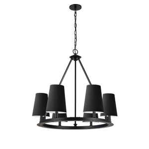 Dainolite Ltd - CLB-306C-MB-797 - Six Light Chandelier - Colby - Matte Black