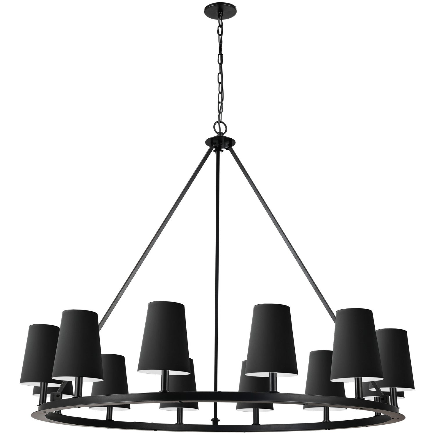 Dainolite Ltd - CLB-5212C-MB-797 - 12 Light Chandelier - Colby - Matte Black