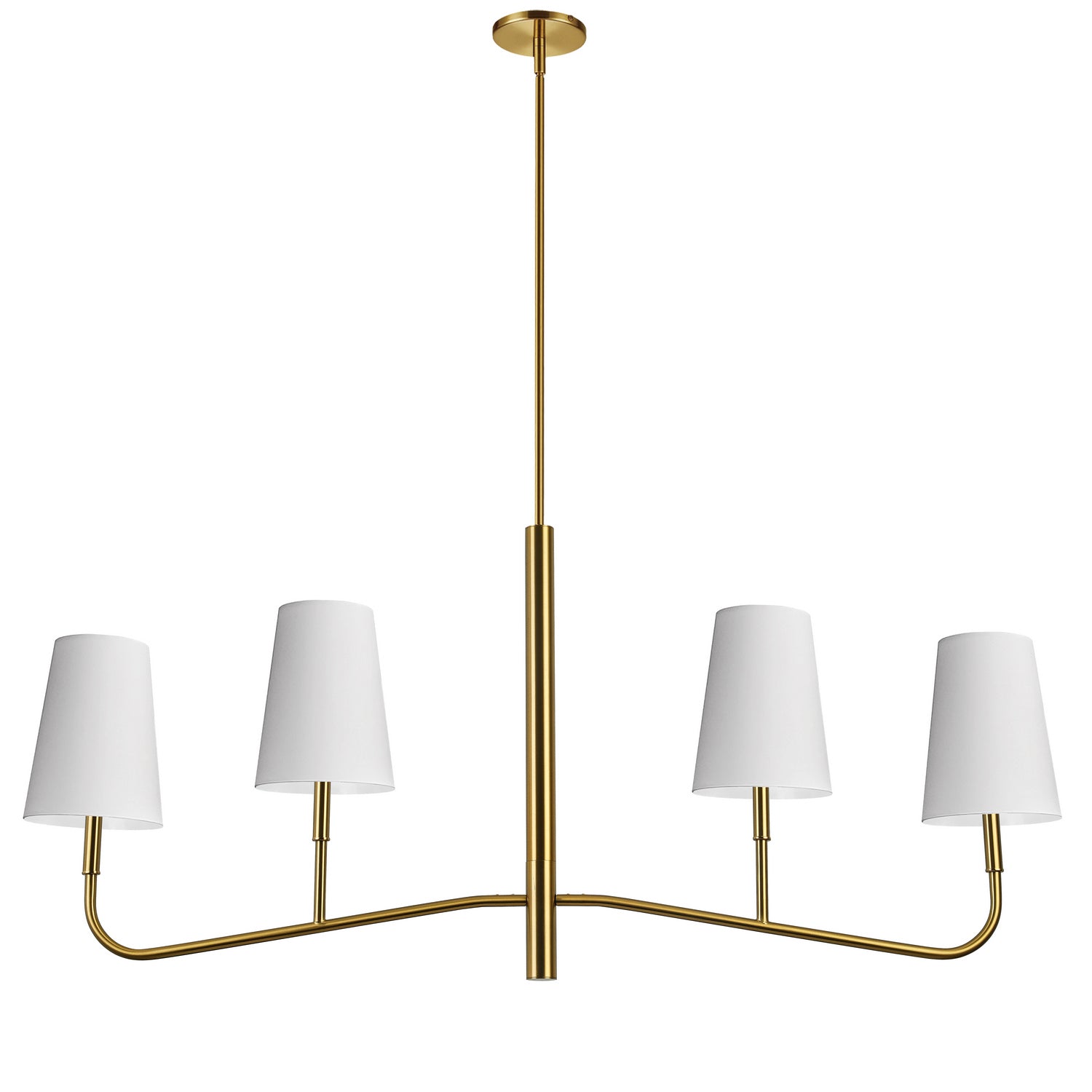 Dainolite Ltd - ELN-534HC-AGB-790 - Four Light Chandelier - Eleanor - Aged Brass