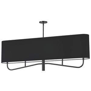 Dainolite Ltd - ELN-544HC-MB-797 - Four Light Chandelier - Eleanor - Matte Black