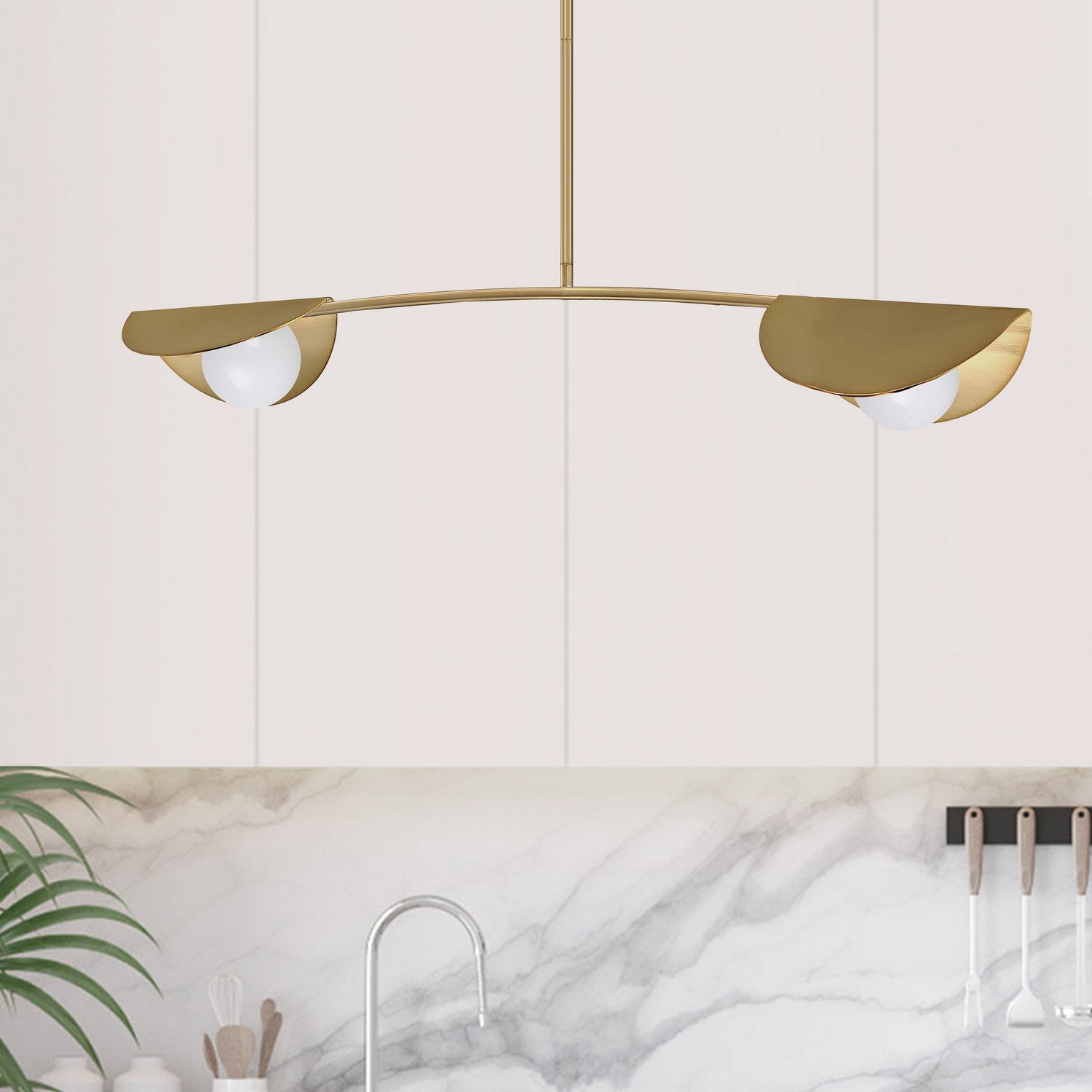 Dainolite Ltd - EMM-342HP-AGB - Two Light Pendant - Emma - Aged Brass