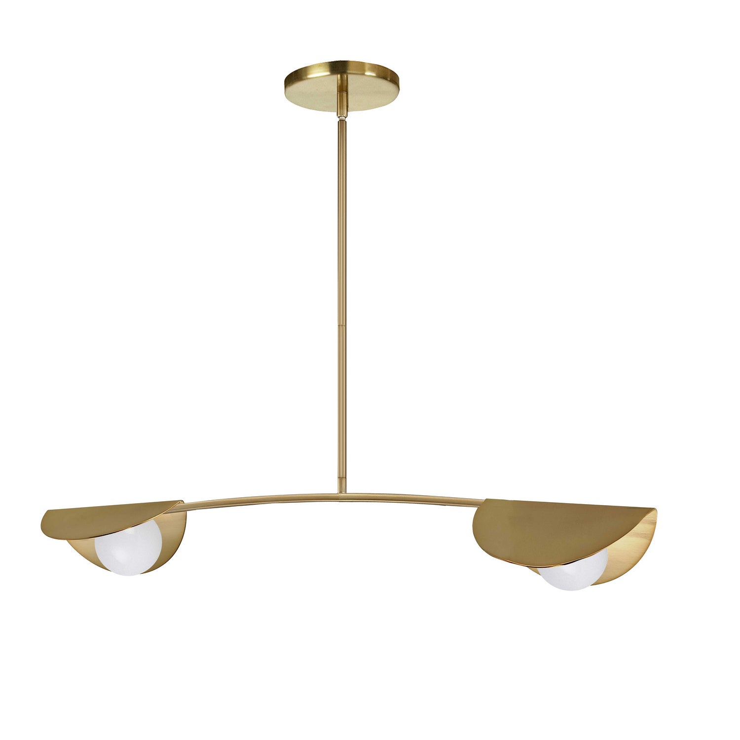 Dainolite Ltd - EMM-342HP-AGB - Two Light Pendant - Emma - Aged Brass