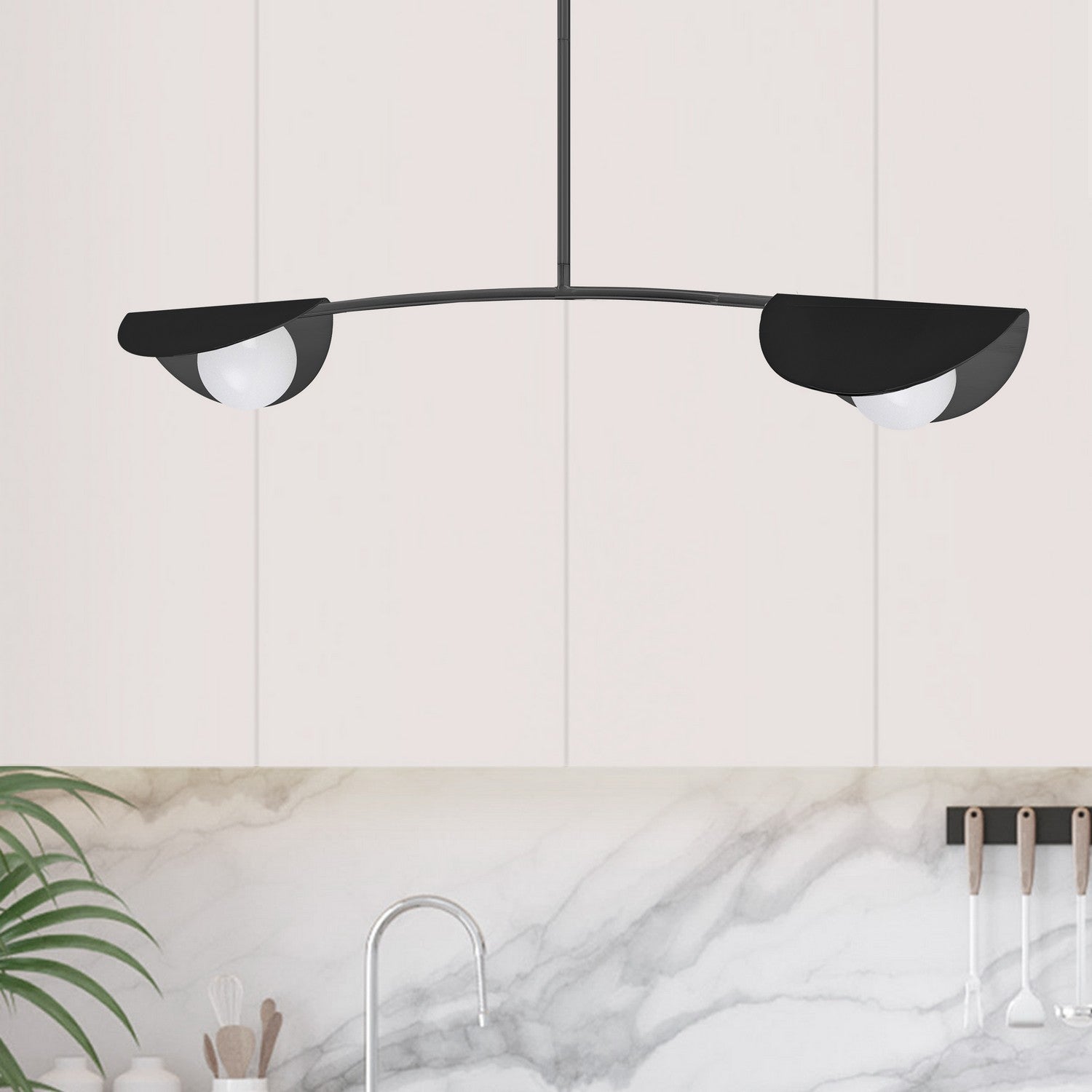 Dainolite Ltd - EMM-342HP-MB - Two Light Pendant - Emma - Matte Black