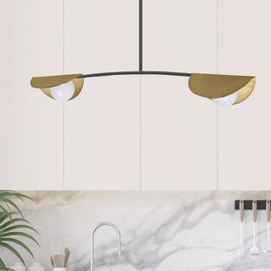 Dainolite Ltd - EMM-342HP-MB-AGB - Two Light Pendant - Emma - Matte Black