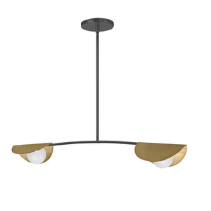 Dainolite Ltd - EMM-342HP-MB-AGB - Two Light Pendant - Emma - Matte Black