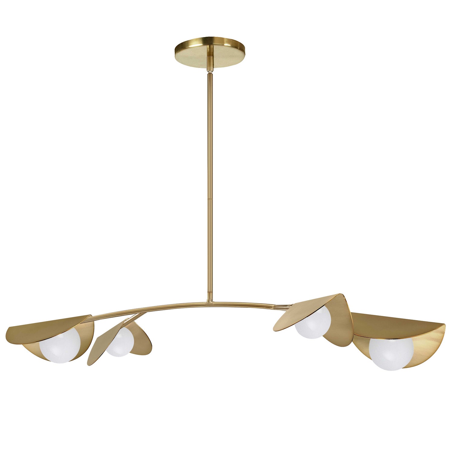 Dainolite Ltd - EMM-414HP-AGB - Four Light Pendant - Emma - Aged Brass