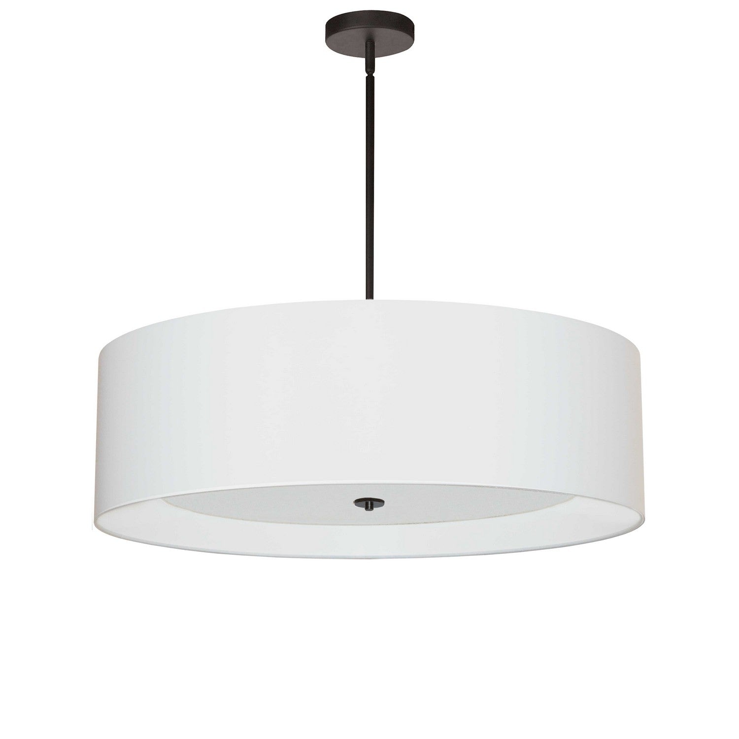 Dainolite Ltd - HEL-304P-MB-WH - Four Light Pendant - Helena - Matte Black