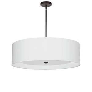 Dainolite Ltd - HEL-304P-MB-WH - Four Light Pendant - Helena - Matte Black